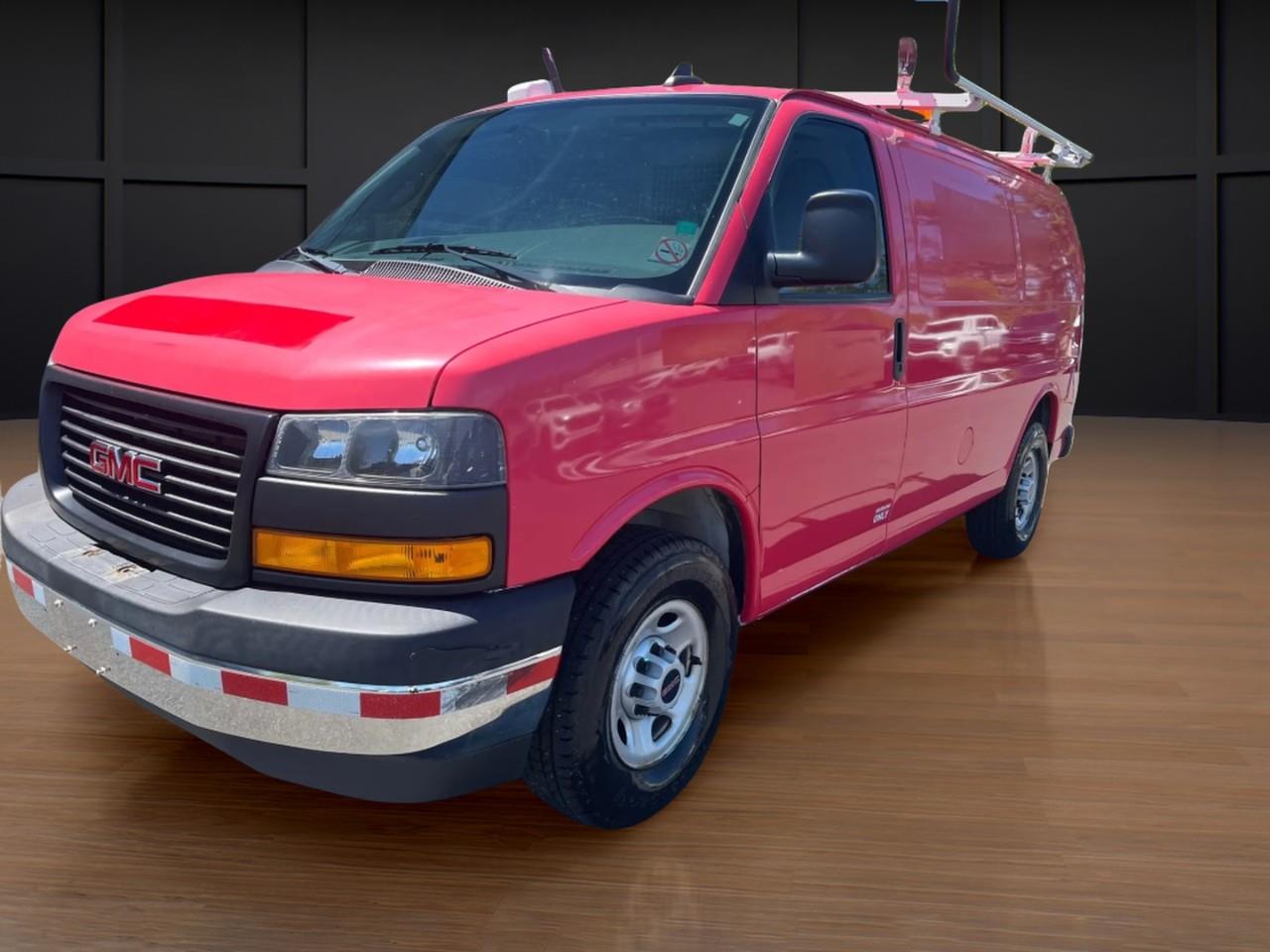 Red 2020 GMC Savana Cargo 3500 RWD Van Rear-Wheel Drive 8-Speed Automatic