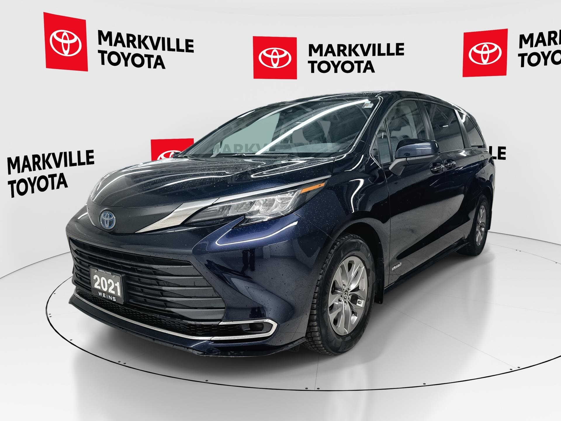 Blue 2021 Toyota Sienna XLE 7-Passenger AWD Minivan All-Wheel Drive Continuously Variable Transmission