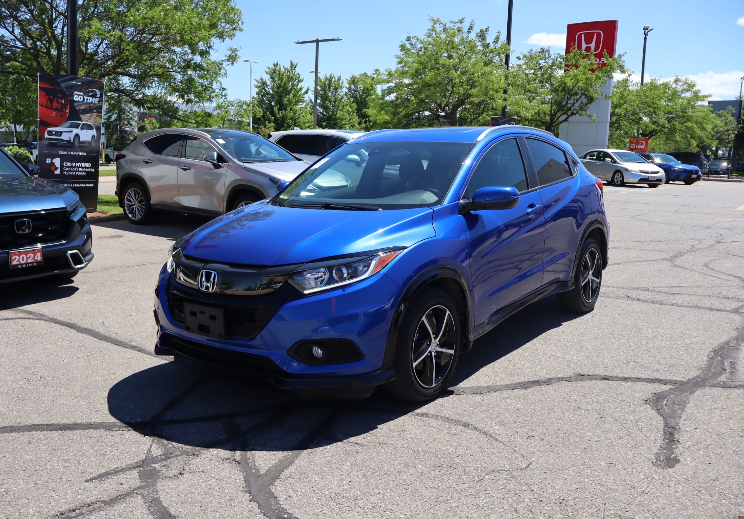 Blue 2019 Honda HR-V SUV / Crossover All-Wheel Drive Continuously Variable Transmission