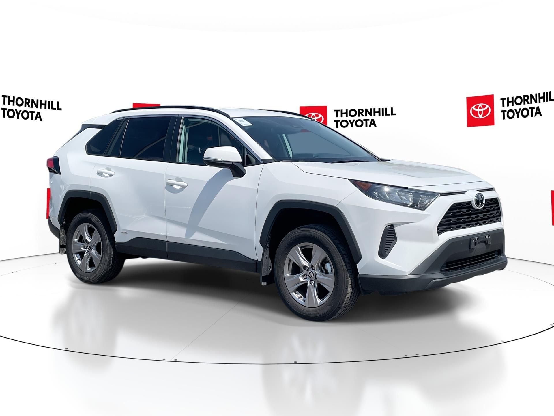 White 2025 Toyota RAV4 Hybrid LE AWD SUV / Crossover All-Wheel Drive Continuously Variable Transmission