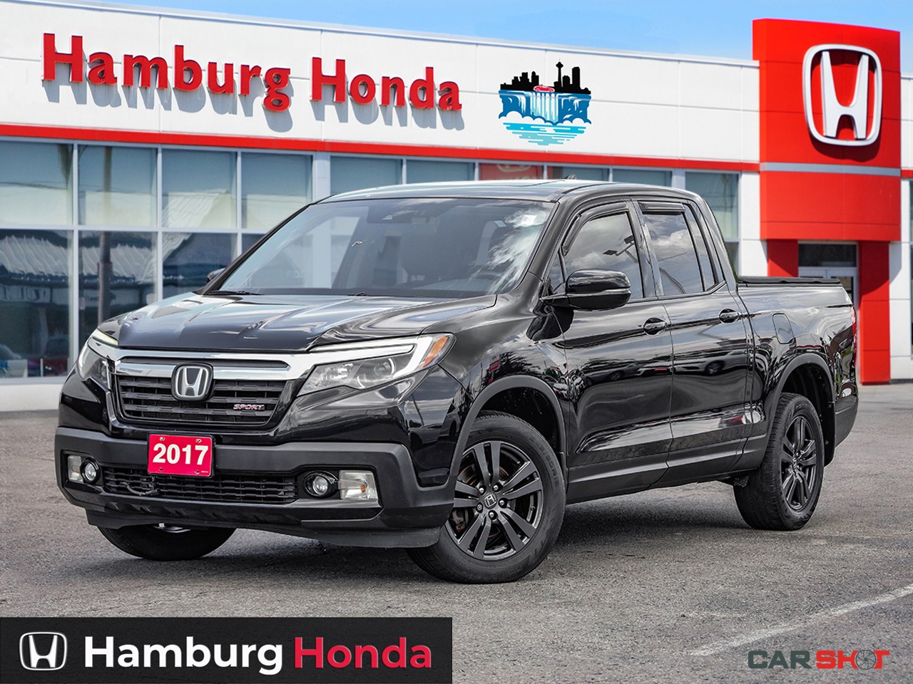 Black 2017 Honda Ridgeline Sport AWD Pickup Truck All-Wheel Drive 6-Speed Automatic