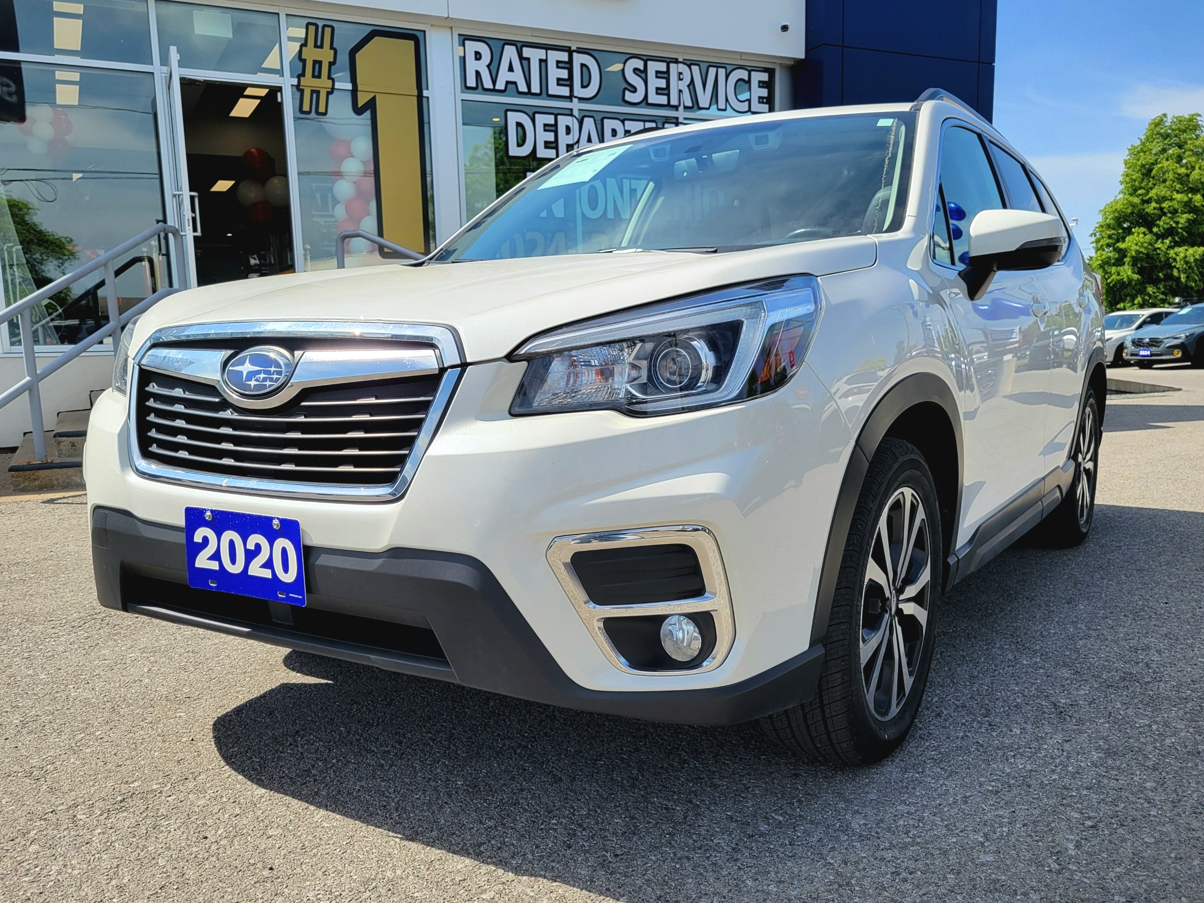 White 2020 Subaru Forester 2.5i Limited AWD with Eyesight Package SUV / Crossover Continuously Variable Transmission