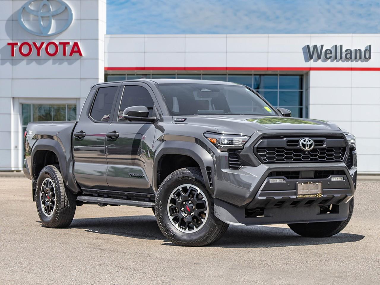Gray 2025 Toyota Tacoma Pickup Truck Four-Wheel Drive 8-Speed Automatic