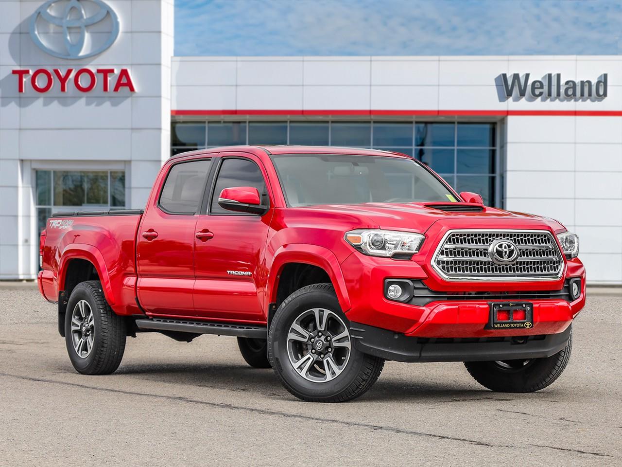 Red 2016 Toyota Tacoma Pickup Truck Four-Wheel Drive 6-Speed Automatic