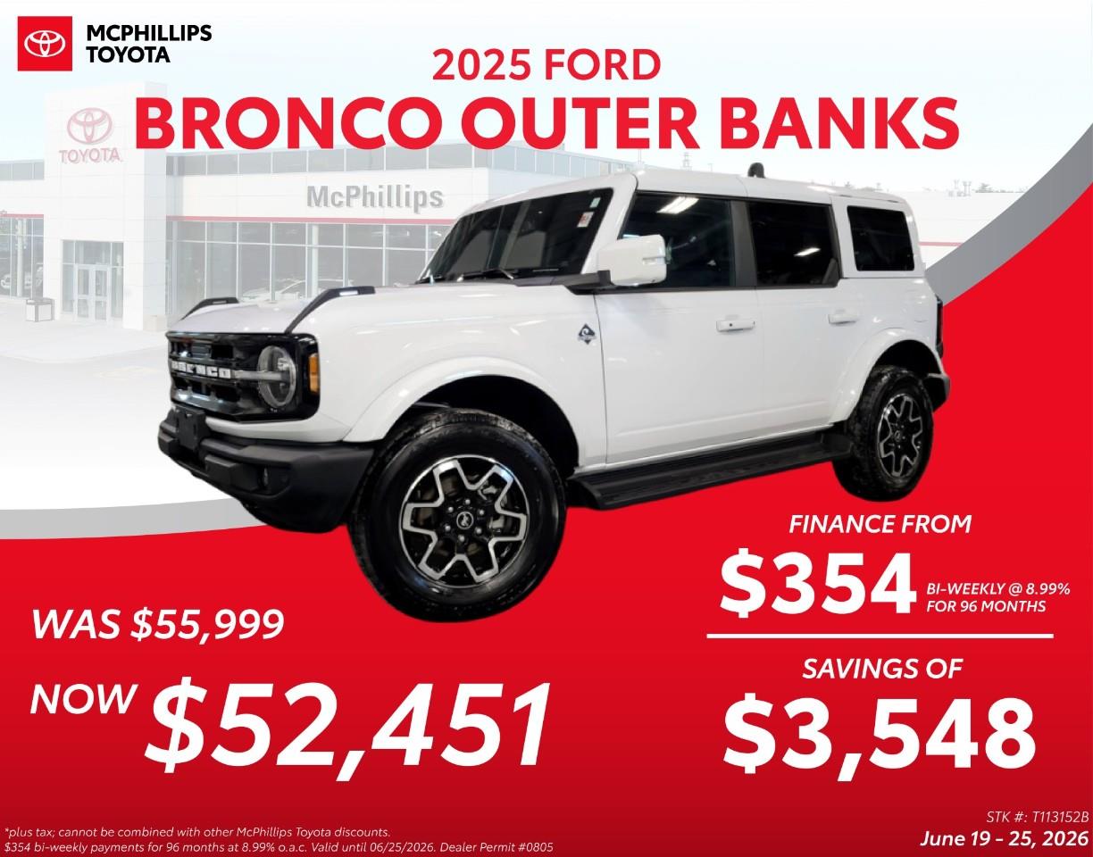 2025 Ford Bronco Outer Banks 4-Door 4WD