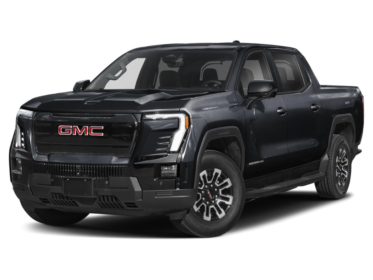 Black 2026 GMC Sierra EV Elevation Crew Cab (Extended Range) e4WD Pickup Truck All-Wheel Drive 1-Speed Automatic