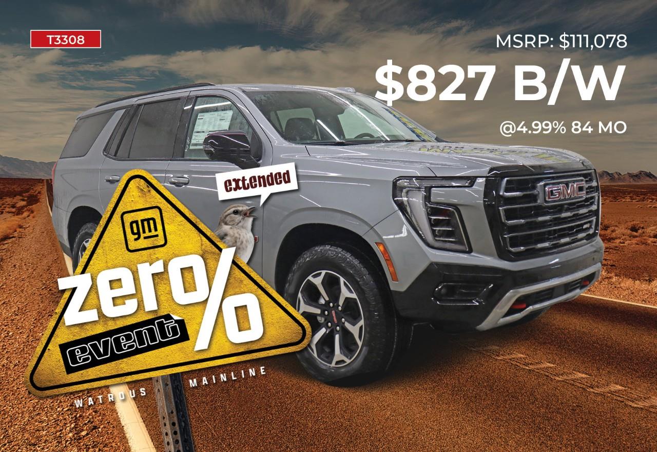 Silver 2026 GMC Yukon AT4 4WD SUV / Crossover Four-Wheel Drive Automatic