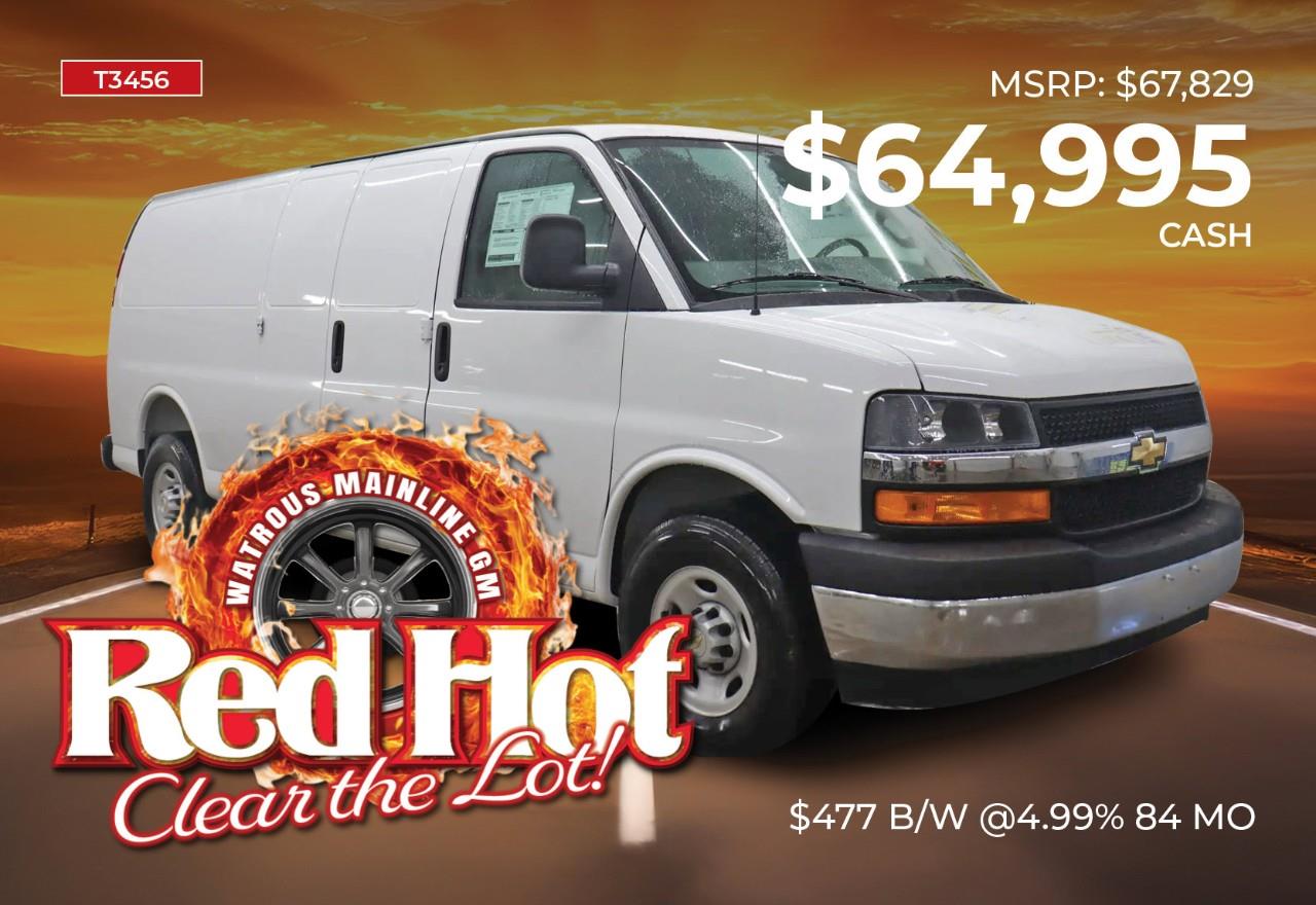 White 2026 Chevrolet Express Cargo 3500 RWD Van Rear-Wheel Drive 8-Speed Automatic