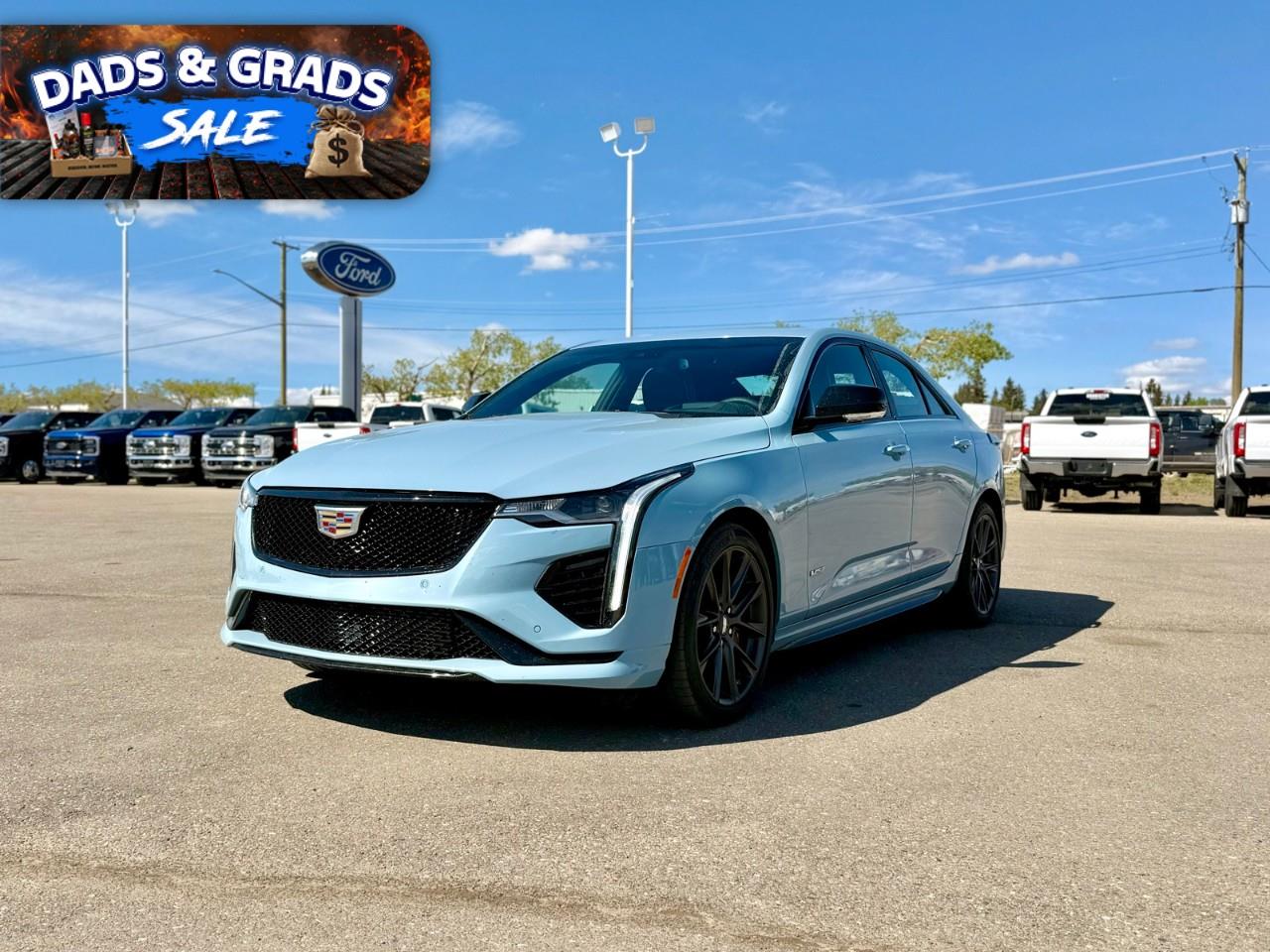 Blue 2025 Cadillac CT4 V-Series AWD Sedan All-Wheel Drive Automatic
