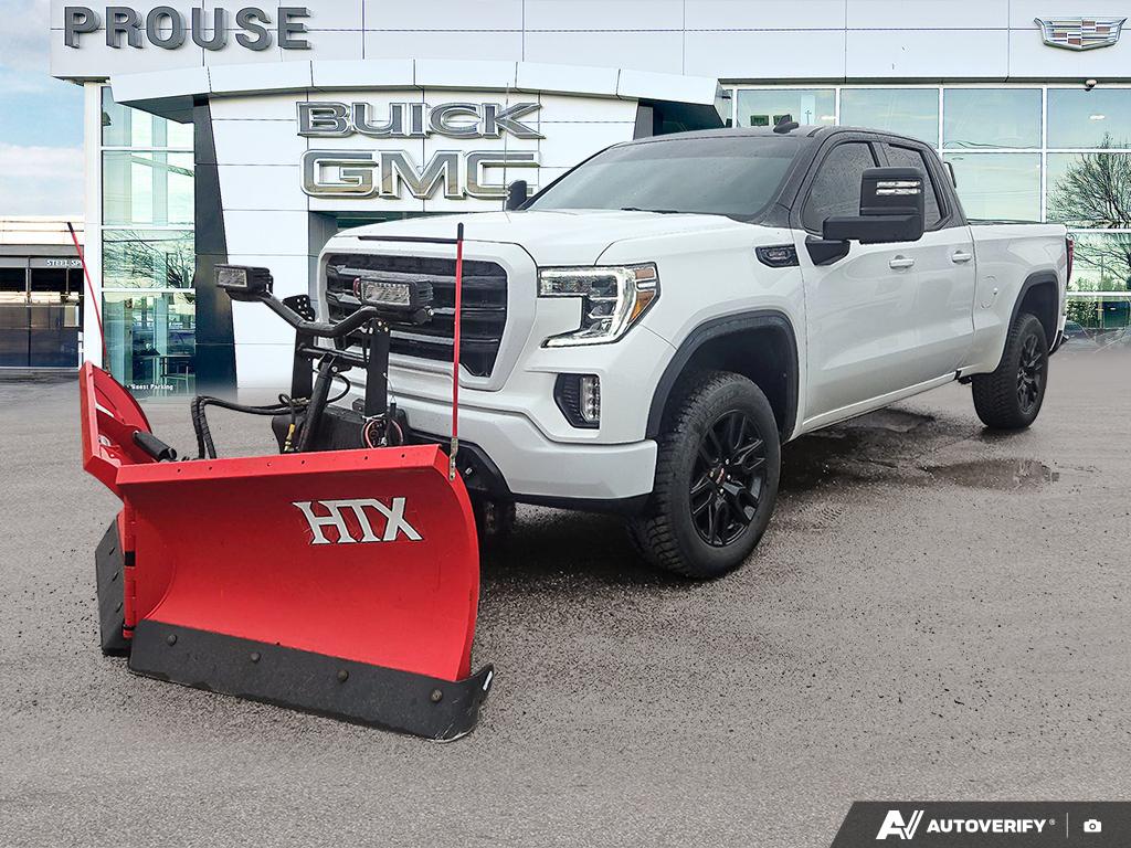 White 2022 GMC Sierra 1500 Limited Elevation Double Cab 4WD Pickup Truck Four-Wheel Drive 8-Speed Automatic