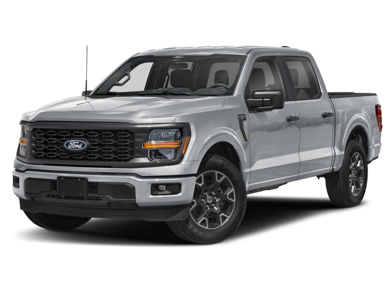 Silver 2024 Ford F-150 Pickup Truck Four-Wheel Drive Automatic