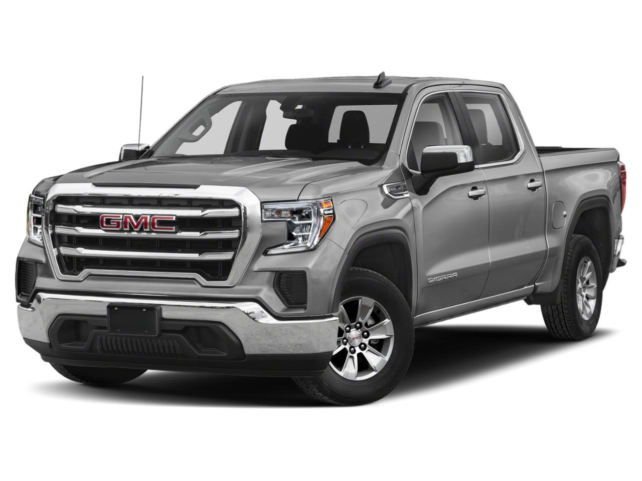 Silver 2021 GMC Sierra 1500 SLE Crew Cab 4WD Pickup Truck Four-Wheel Drive 8-Speed Automatic