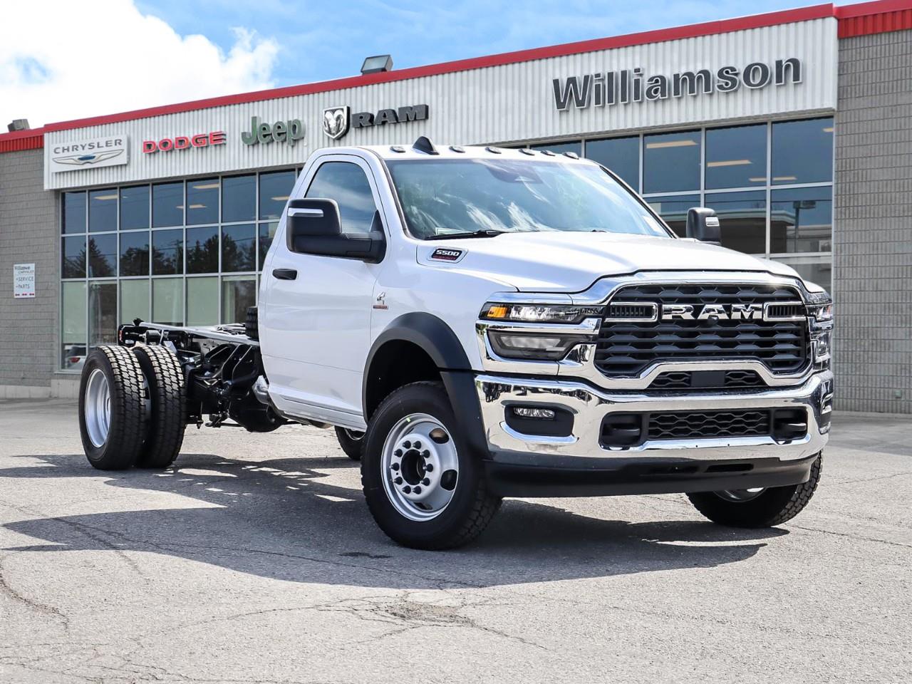 White 2026 RAM 5500 Chassis 8-Speed Automatic