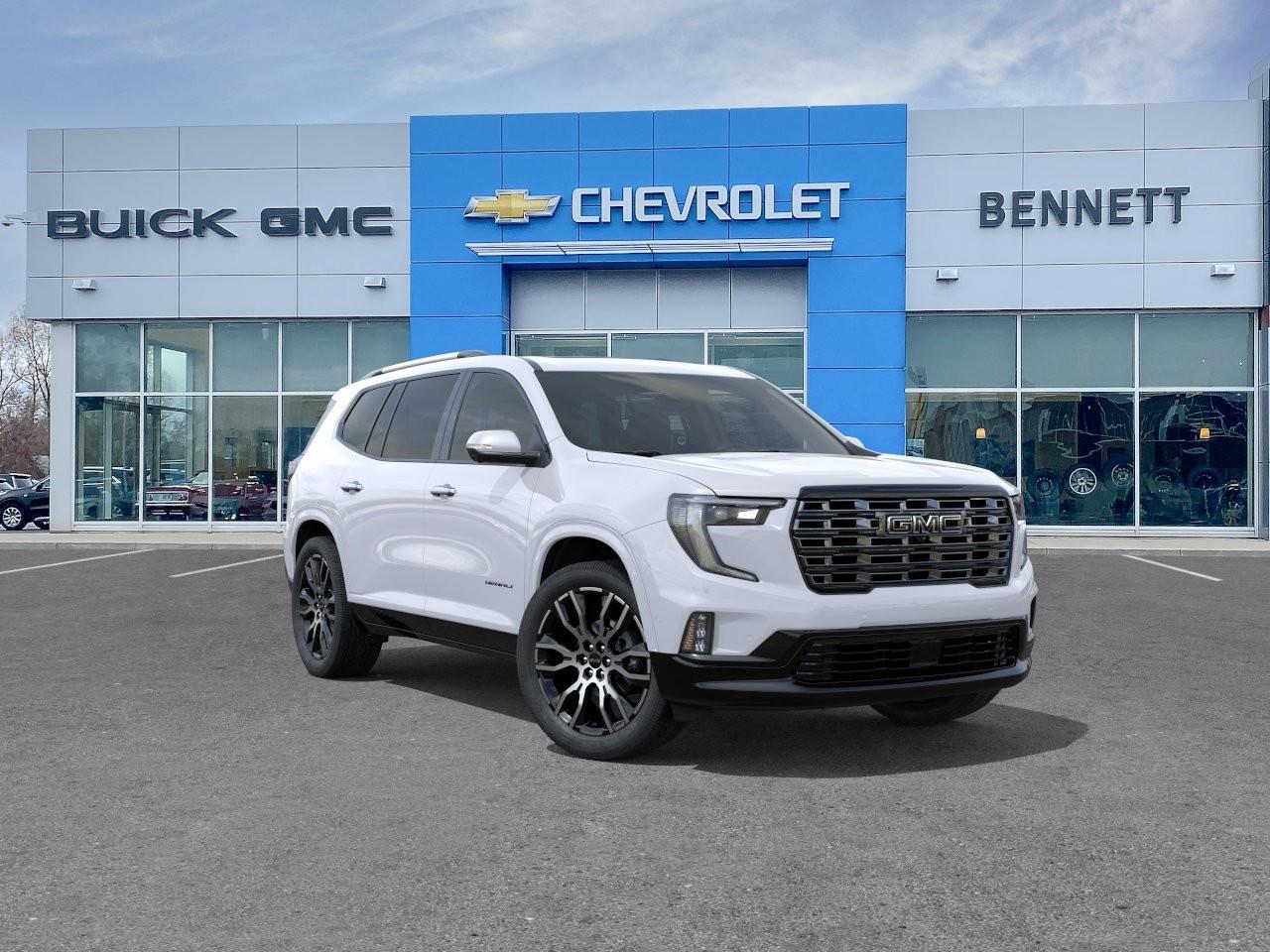 White 2026 GMC Acadia Denali Ultimate AWD SUV / Crossover Four-Wheel Drive 8-Speed Automatic