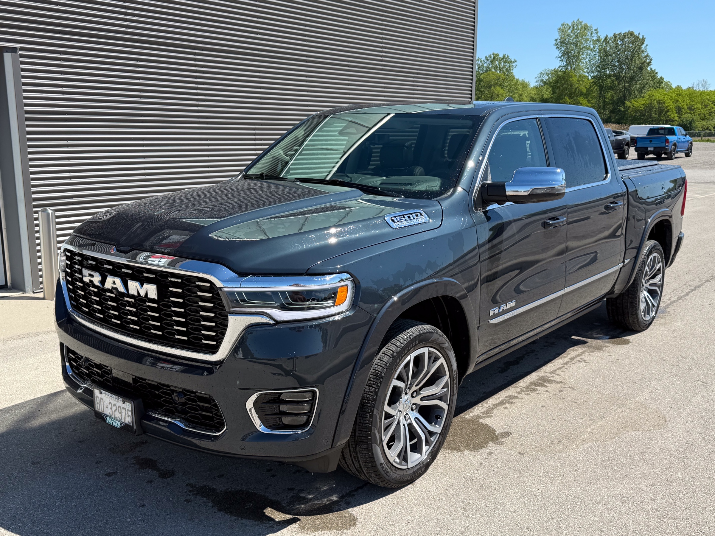 Blue 2026 RAM 1500 Tungsten Crew Cab 4WD Pickup Truck Four-Wheel Drive 8-Speed Automatic