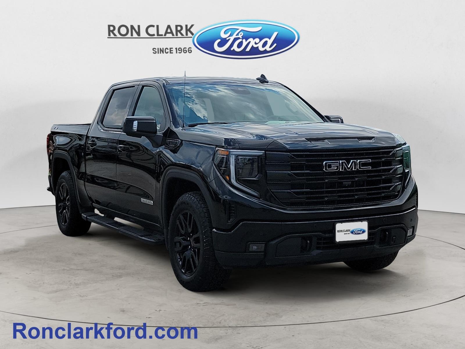 Black 2024 GMC Sierra 1500 Elevation Crew Cab 4WD Pickup Truck Four-Wheel Drive 8-Speed Automatic