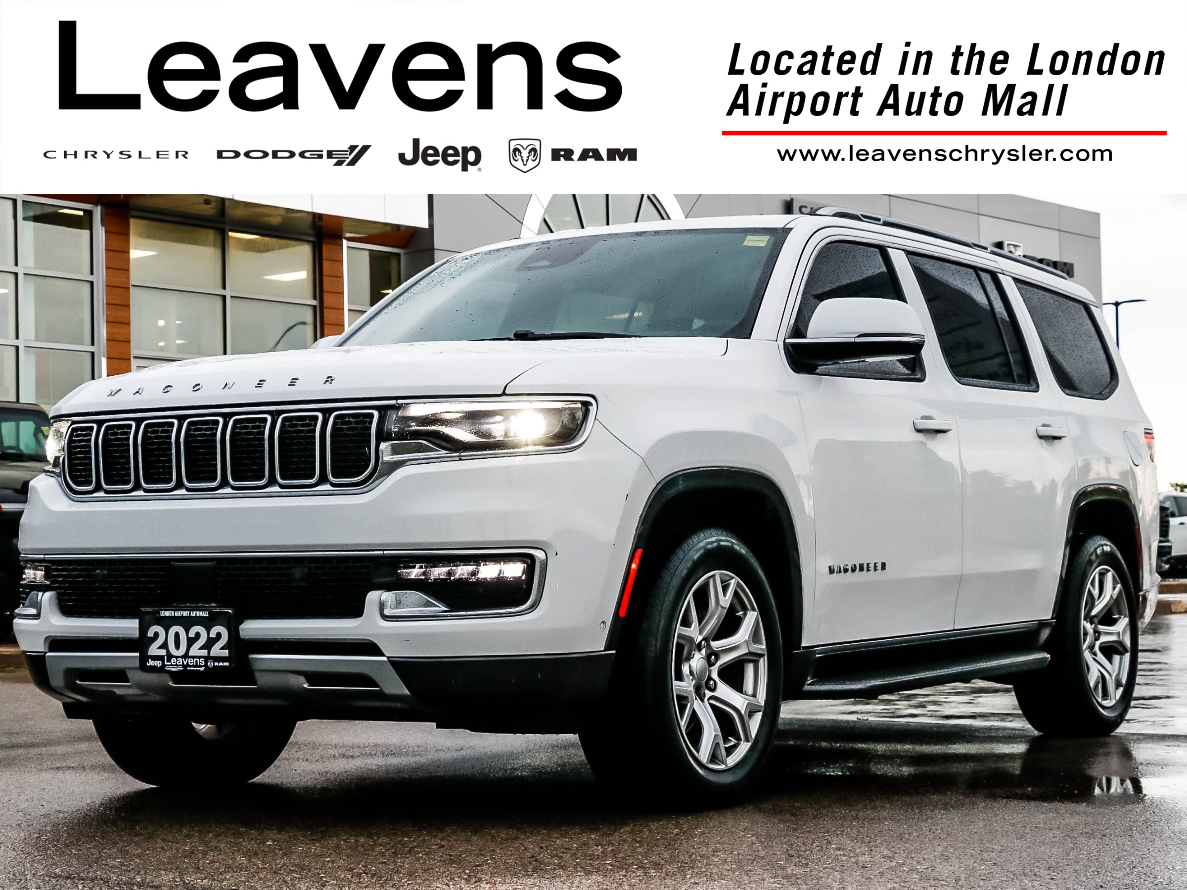 White 2022 Jeep Wagoneer SUV / Crossover Four-Wheel Drive 8-Speed Automatic