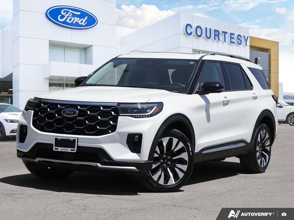 White 2025 Ford Explorer Platinum AWD SUV / Crossover All-Wheel Drive Automatic
