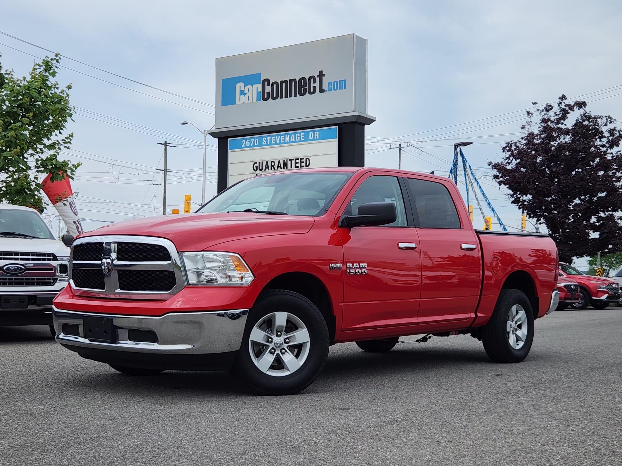 Red 2018 RAM 1500 SLT Crew Cab 4WD Pickup Truck Four-Wheel Drive 8-Speed Automatic