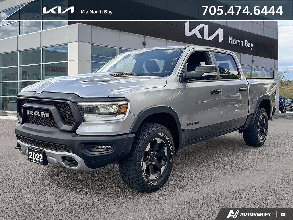 Silver 2022 RAM 1500 Pickup Truck Four-Wheel Drive 8-Speed Automatic