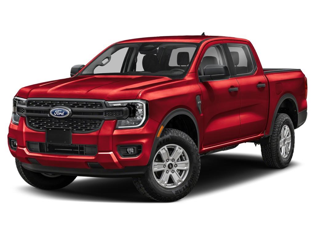 Red 2026 Ford Ranger XL SuperCrew 4WD Pickup Truck Four-Wheel Drive Automatic