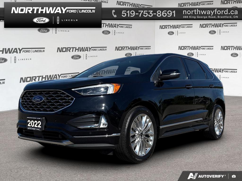 Black 2022 Ford Edge SUV / Crossover All-Wheel Drive 8-Speed Automatic