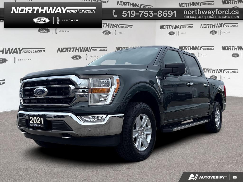 Gray 2021 Ford F-150 XLT SuperCrew 4WD Pickup Truck Four-Wheel Drive Automatic