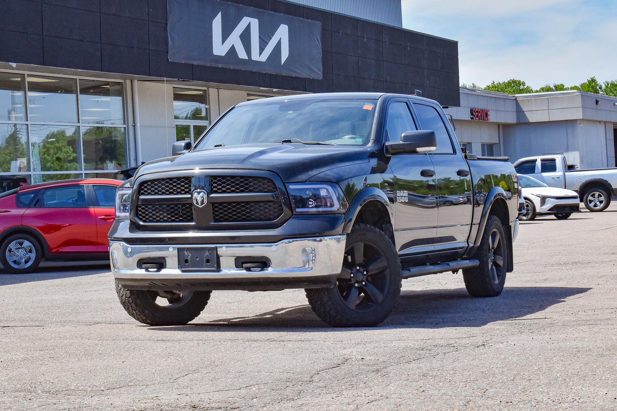 Black 2016 RAM 1500 Pickup Truck Four-Wheel Drive 8-Speed Automatic