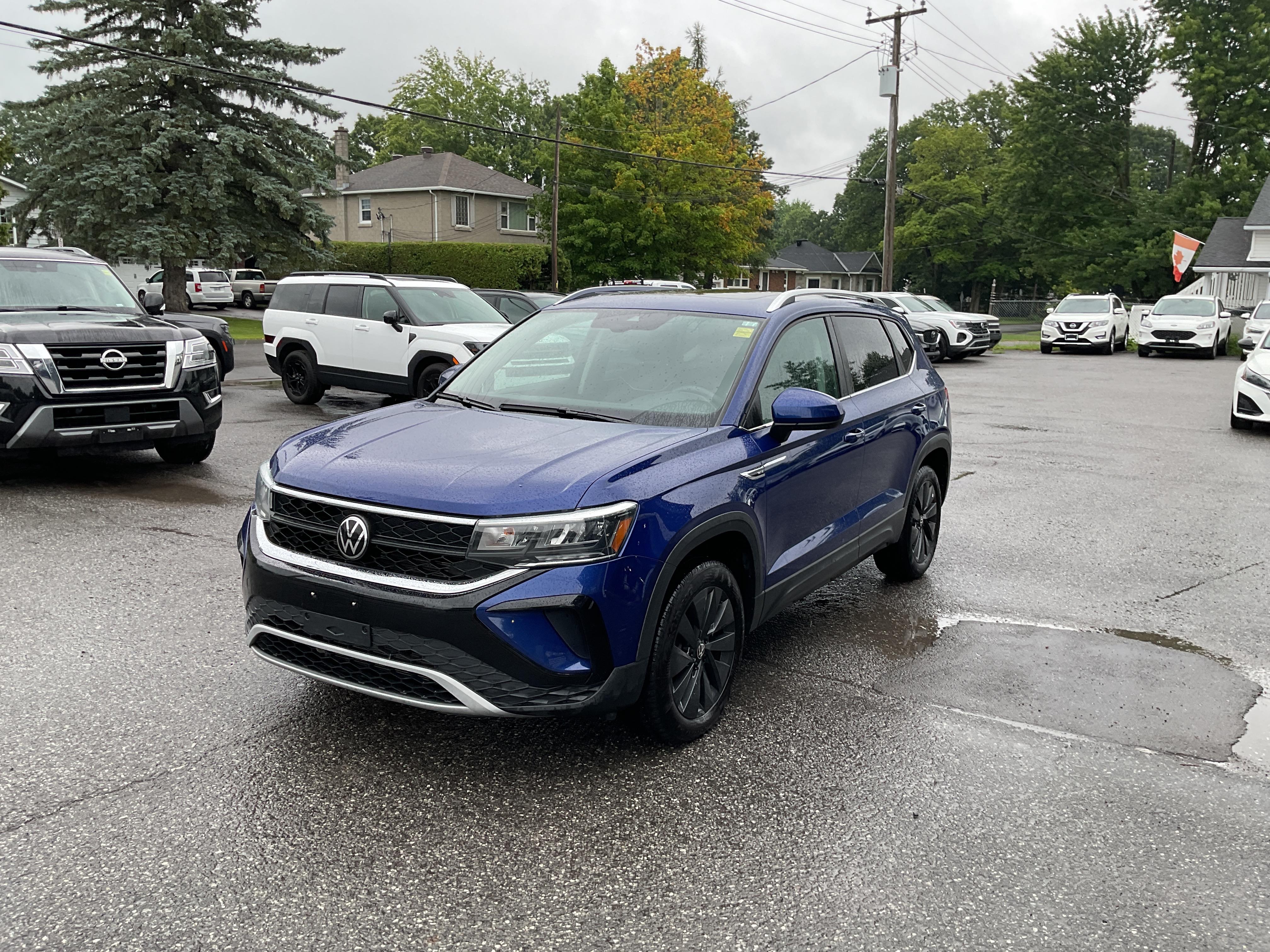 Blue 2024 Volkswagen Taos SUV / Crossover 8-Speed Automatic