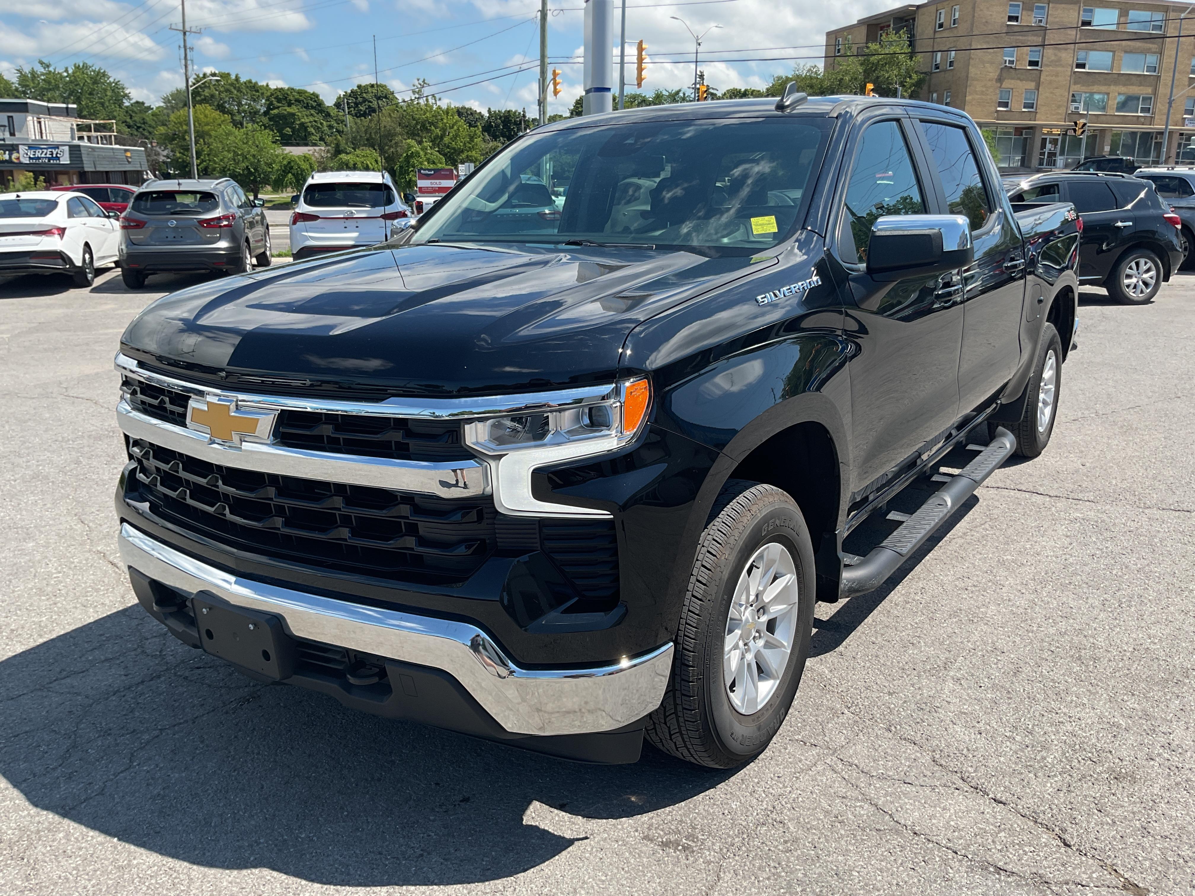 Black 2022 Chevrolet Silverado 1500 Pickup Truck Four-Wheel Drive Automatic