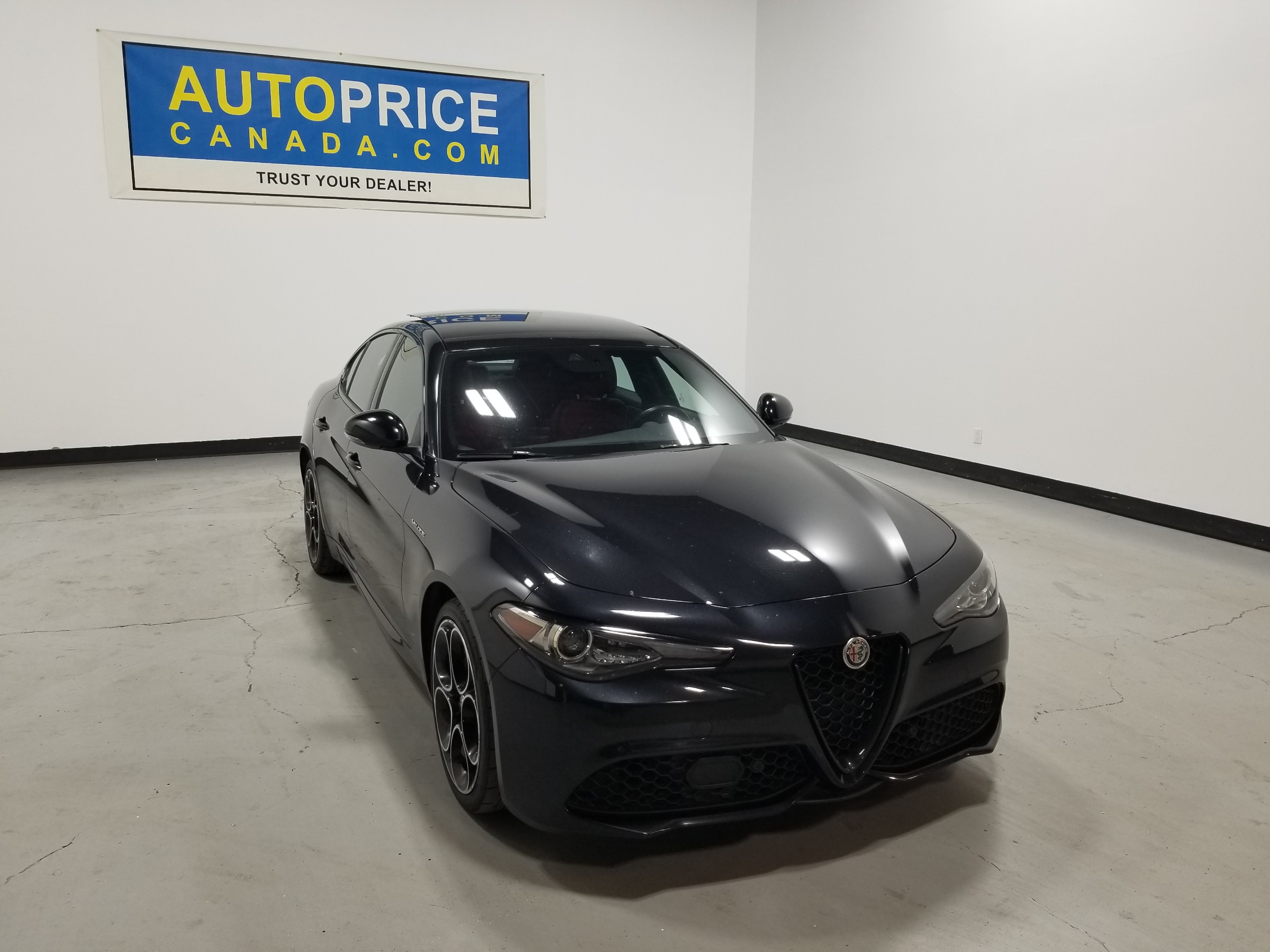 Black 2022 Alfa Romeo Giulia Sedan All-Wheel Drive 8-Speed Automatic