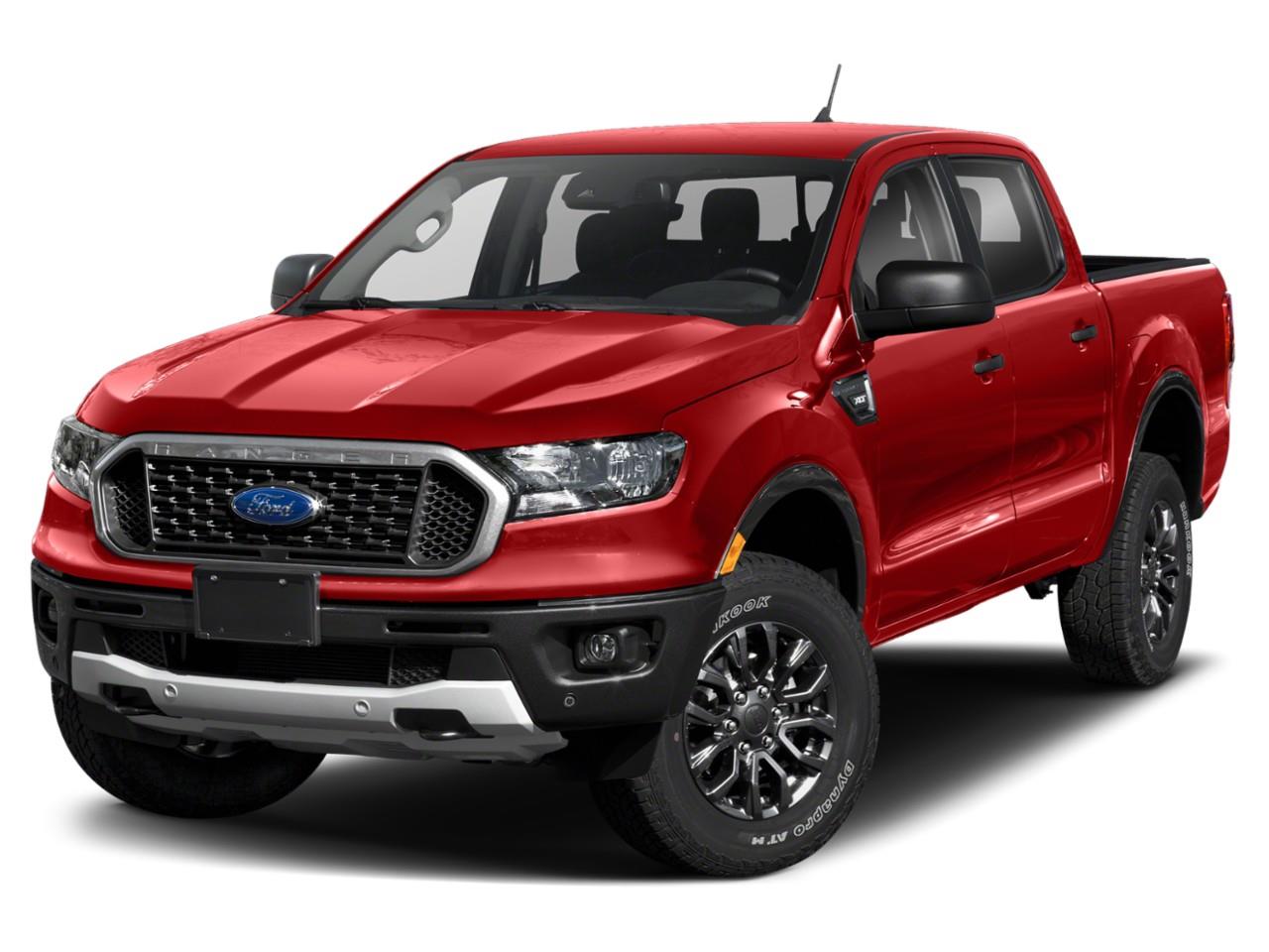 Red 2020 Ford Ranger Pickup Truck Four-Wheel Drive Automatic