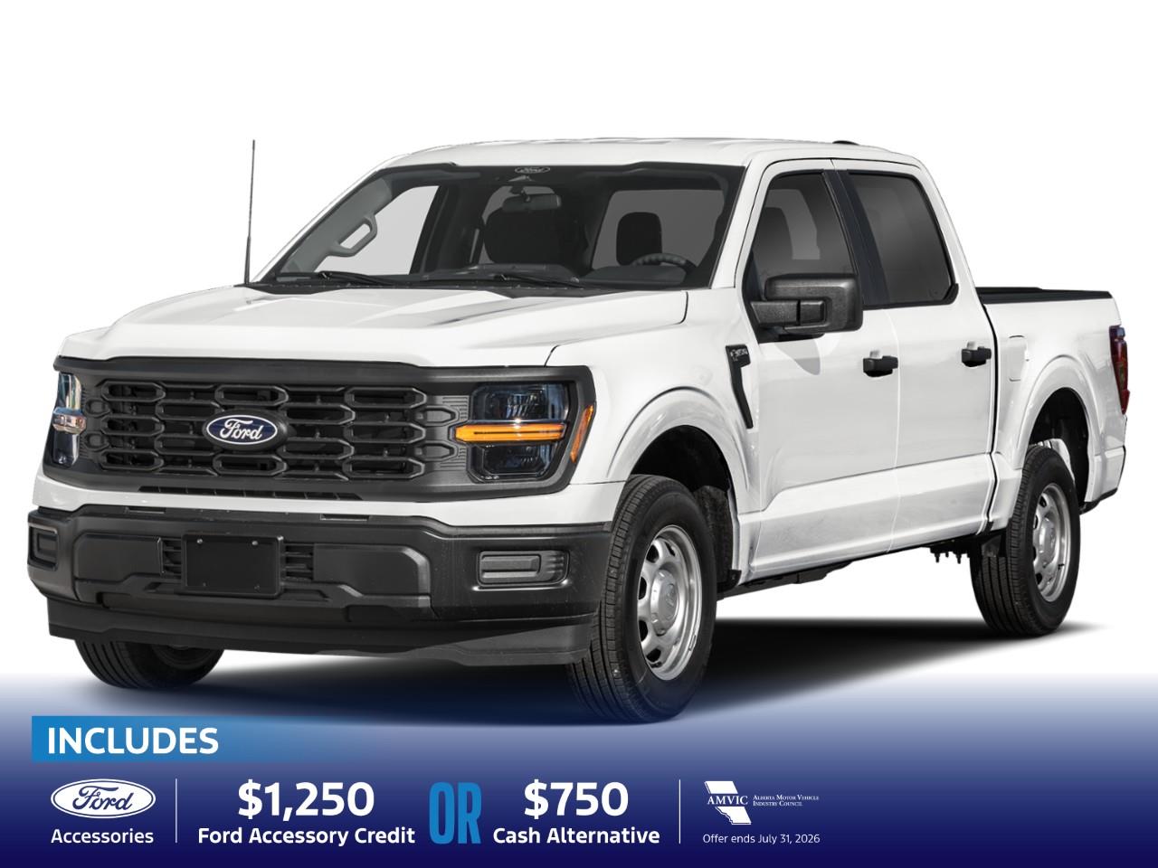 White 2026 Ford F-150 Pickup Truck Four-Wheel Drive Automatic