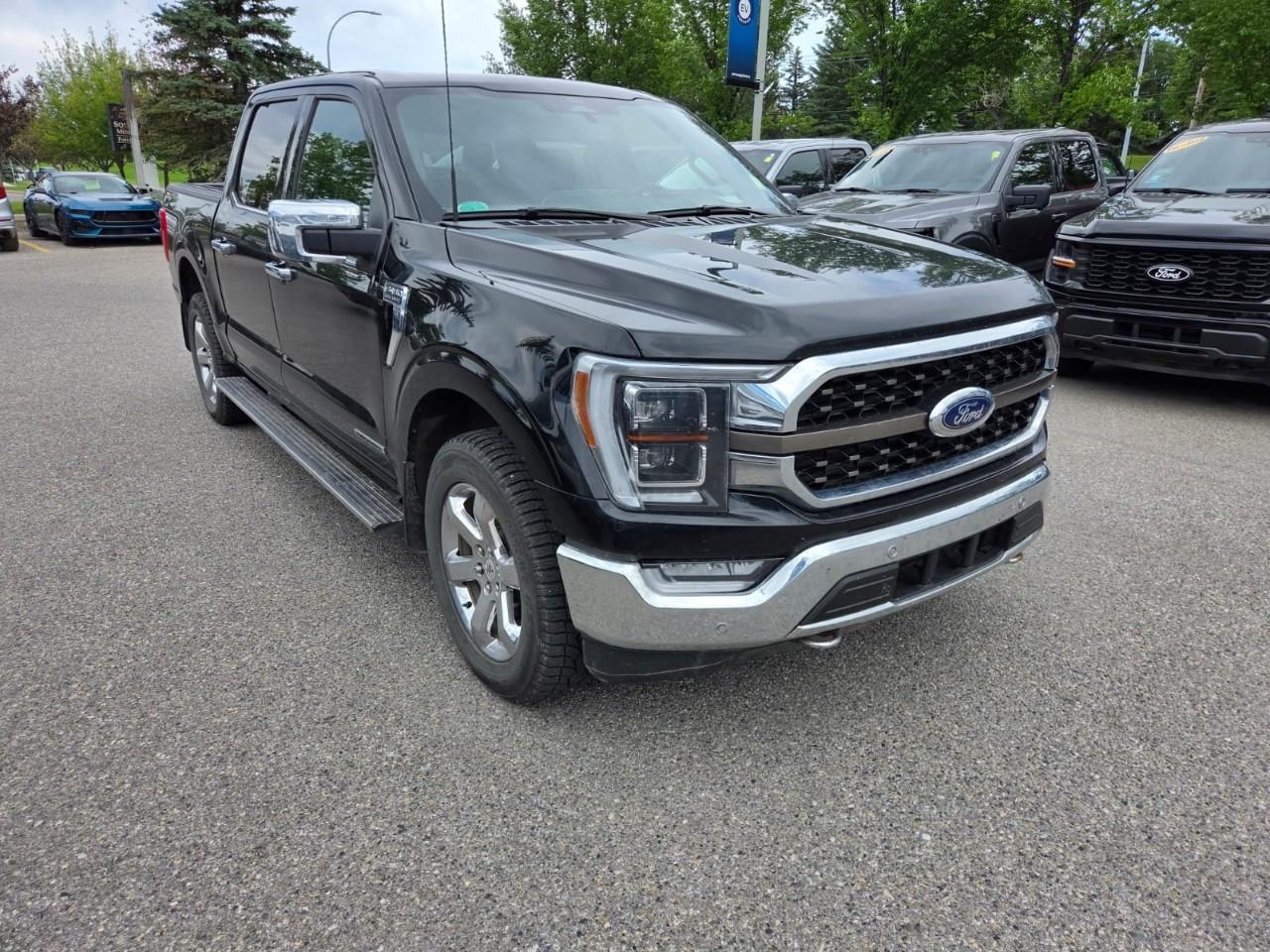 Black 2022 Ford F-150 Pickup Truck Four-Wheel Drive Automatic