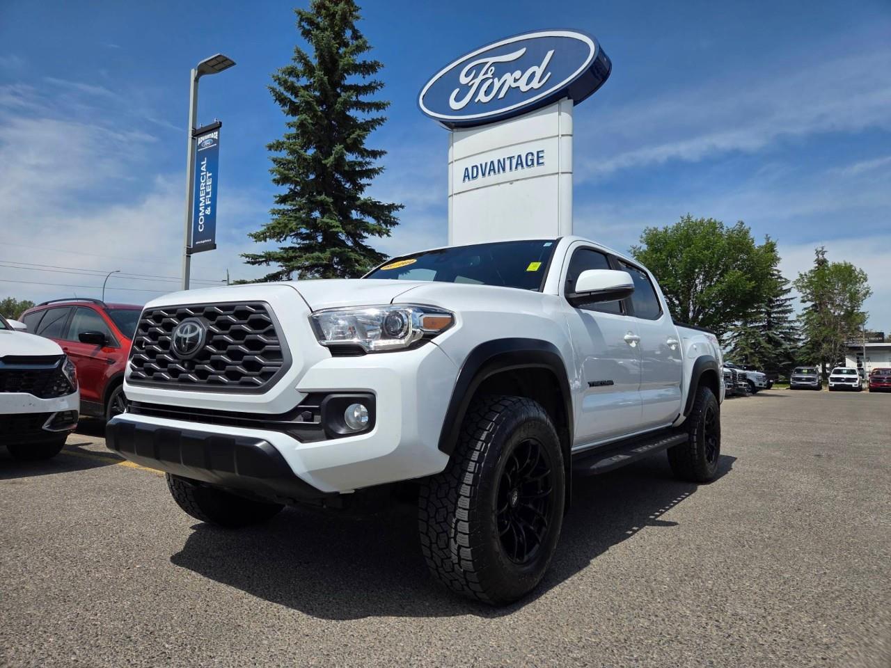 White 2020 Toyota Tacoma Pickup Truck 6-Speed Manual