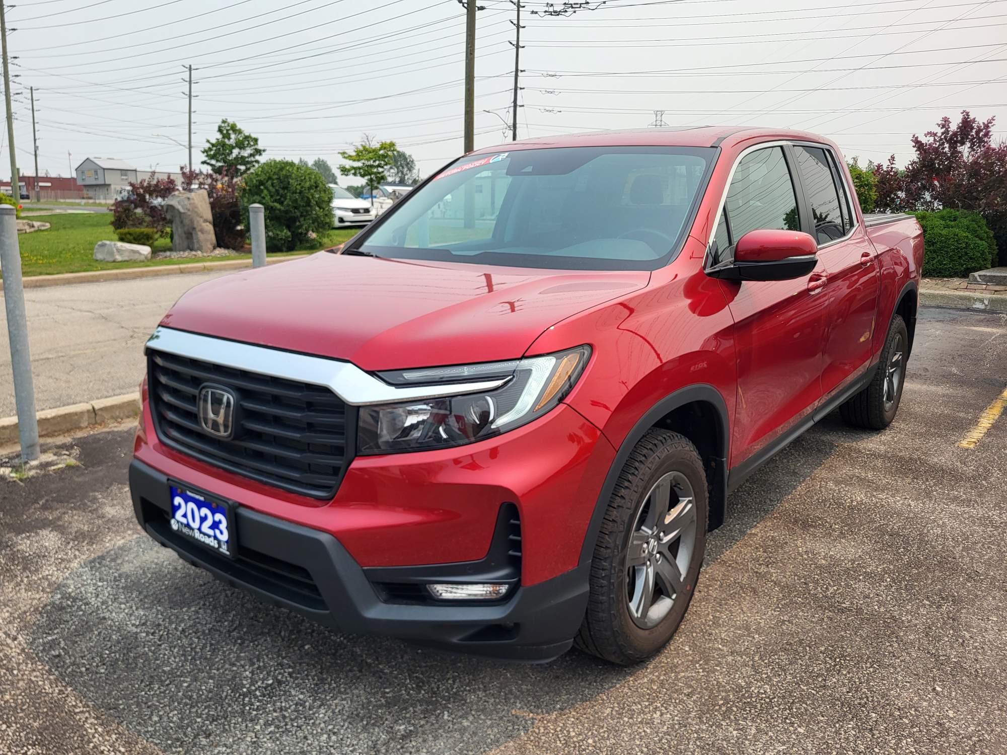 Red 2023 Honda Ridgeline Pickup Truck  9-Speed Automatic