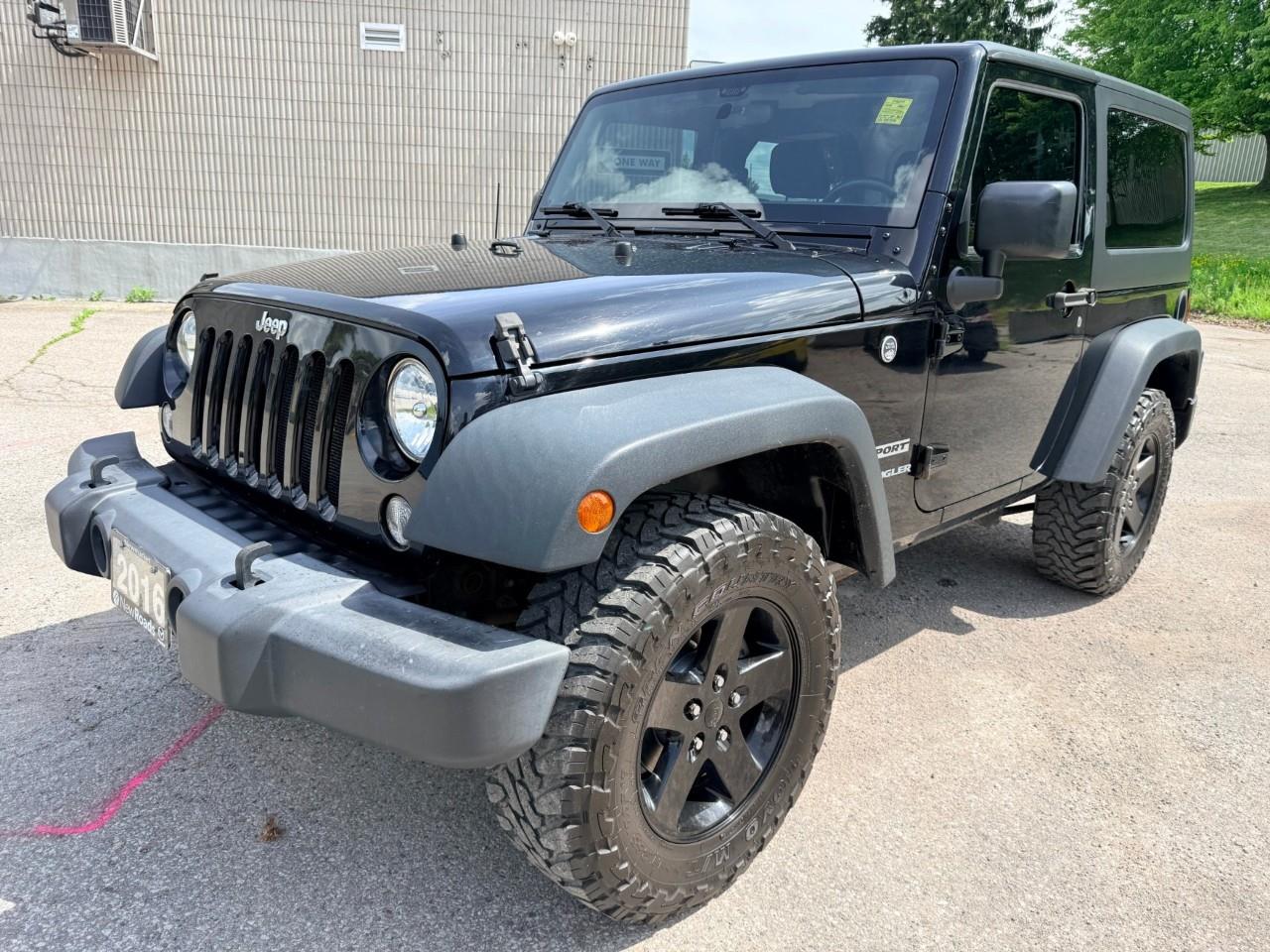 Black 2016 Jeep Wrangler SUV / Crossover Four-Wheel Drive 6-Speed Manual