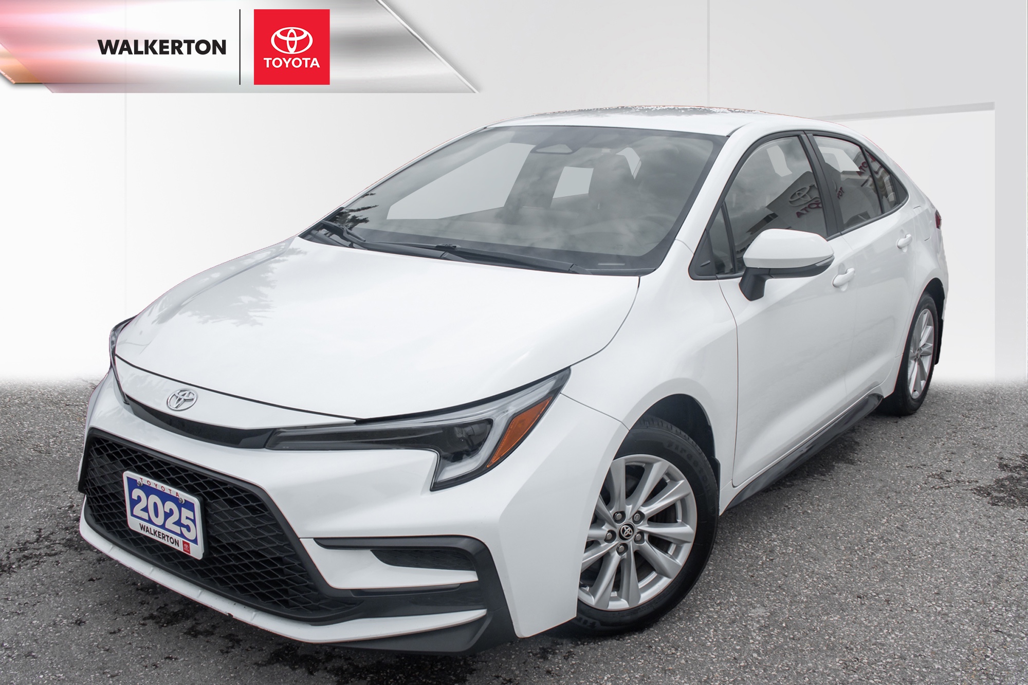 White 2025 Toyota Corolla Sedan Front-Wheel Drive Continuously Variable Transmission
