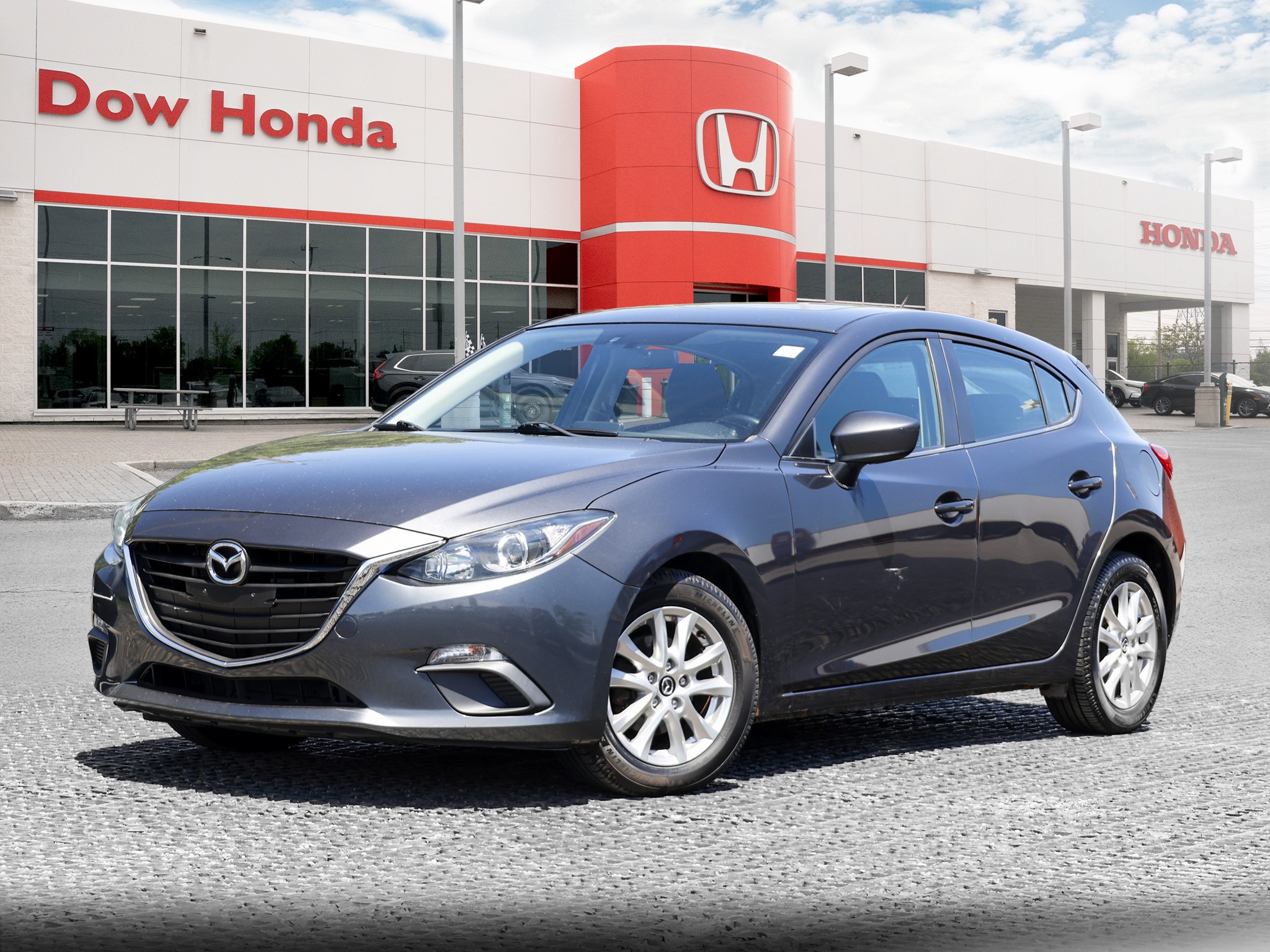 Gray 2016 Mazda MAZDA3 Sport Hatchback 6-Speed Manual