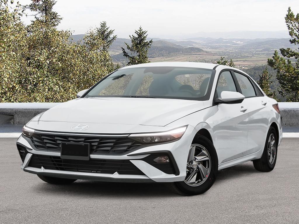 White 2026 Hyundai Elantra Sedan Continuously Variable Transmission