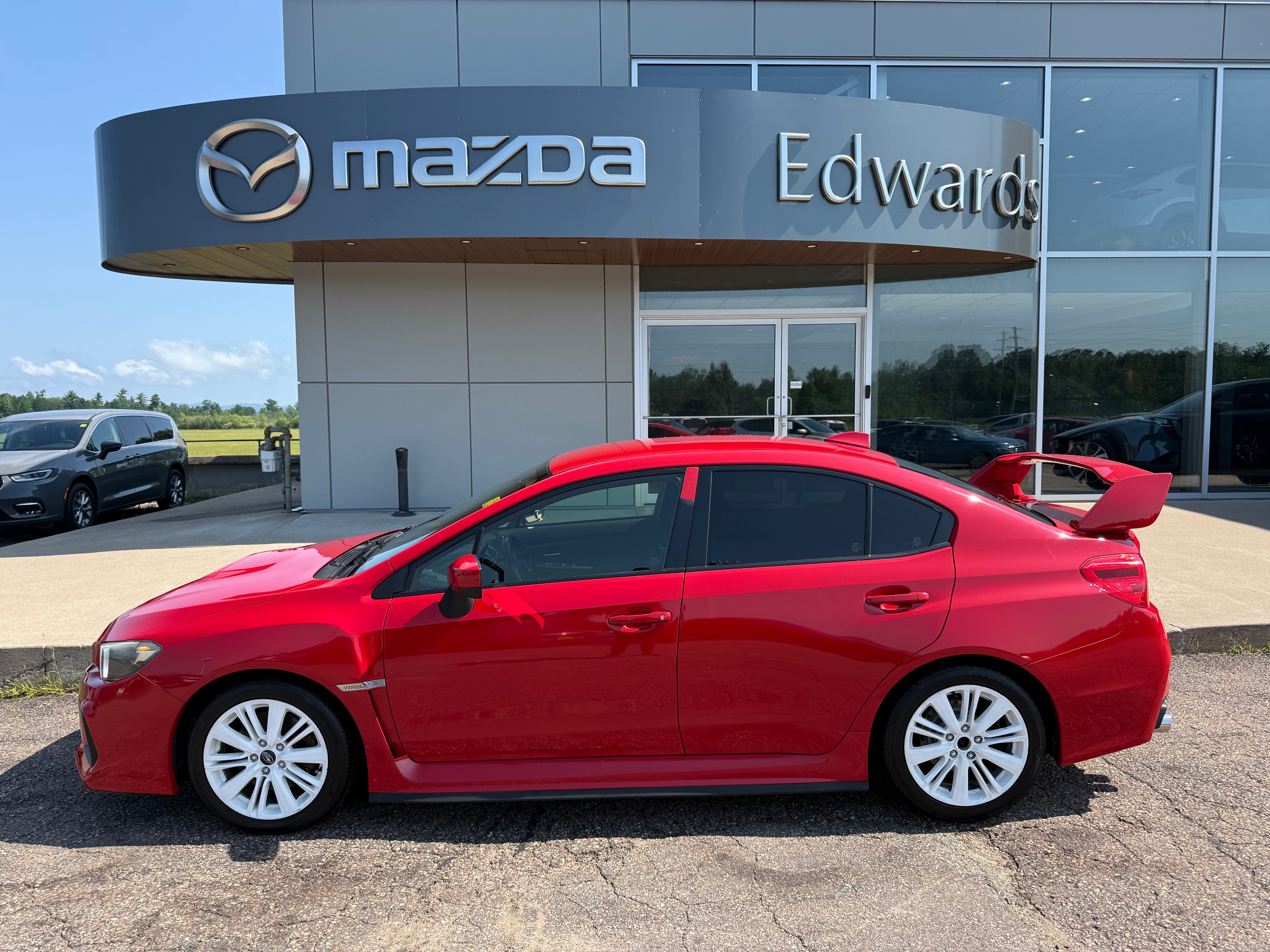 Red 2021 Subaru WRX Sedan All-Wheel Drive 6-Speed Manual