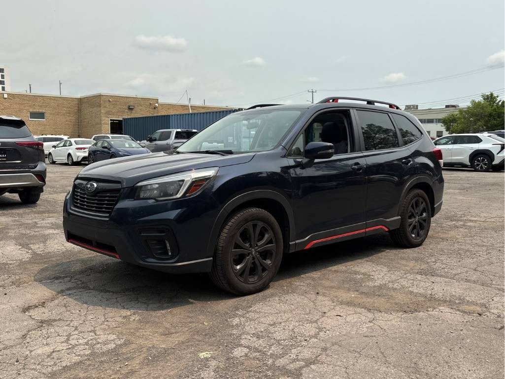 Blue 2021 Subaru Forester Wagon Continuously Variable Transmission