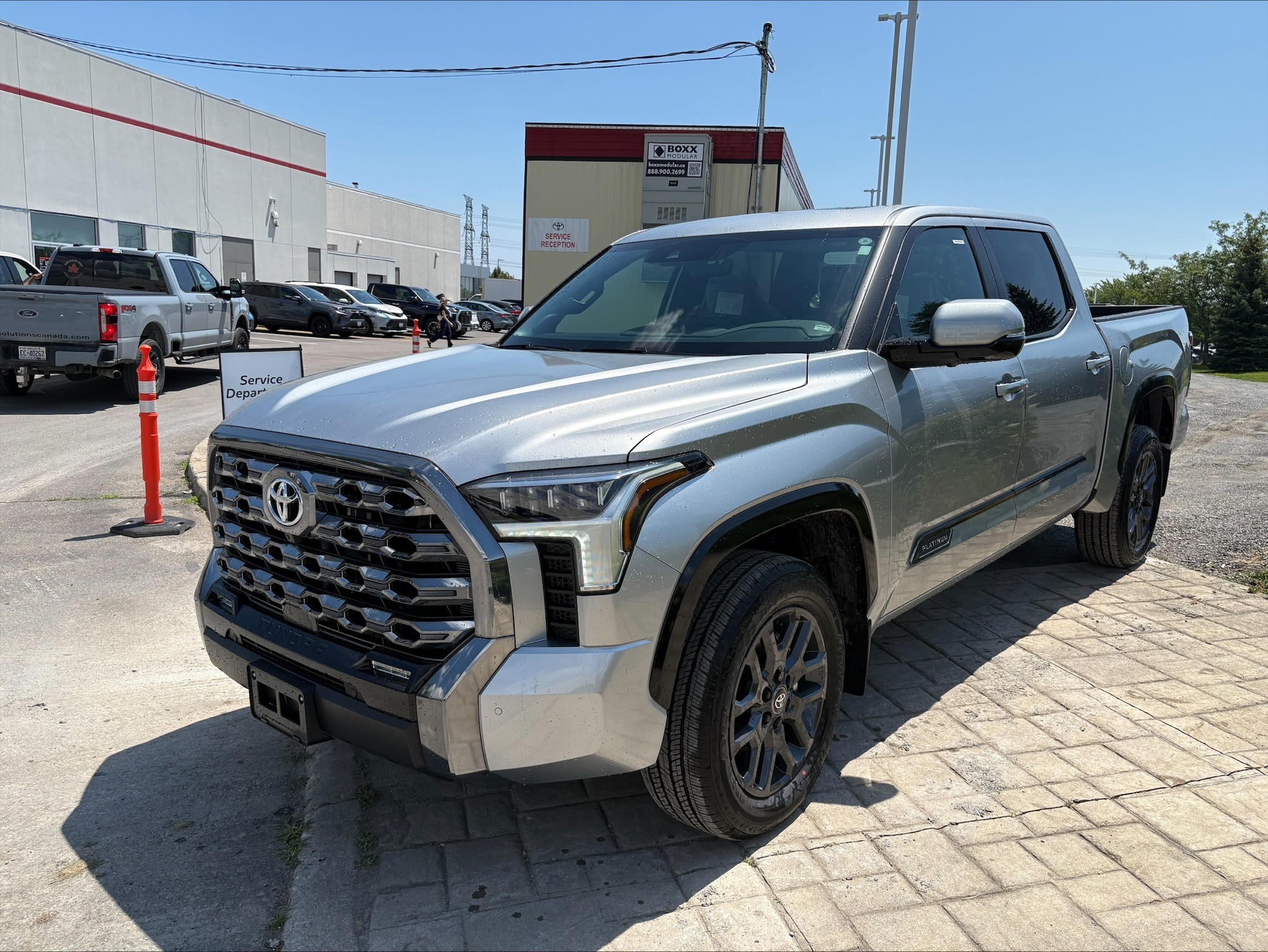 Silver 2026 Toyota Tundra Pickup Truck Four-Wheel Drive Automatic