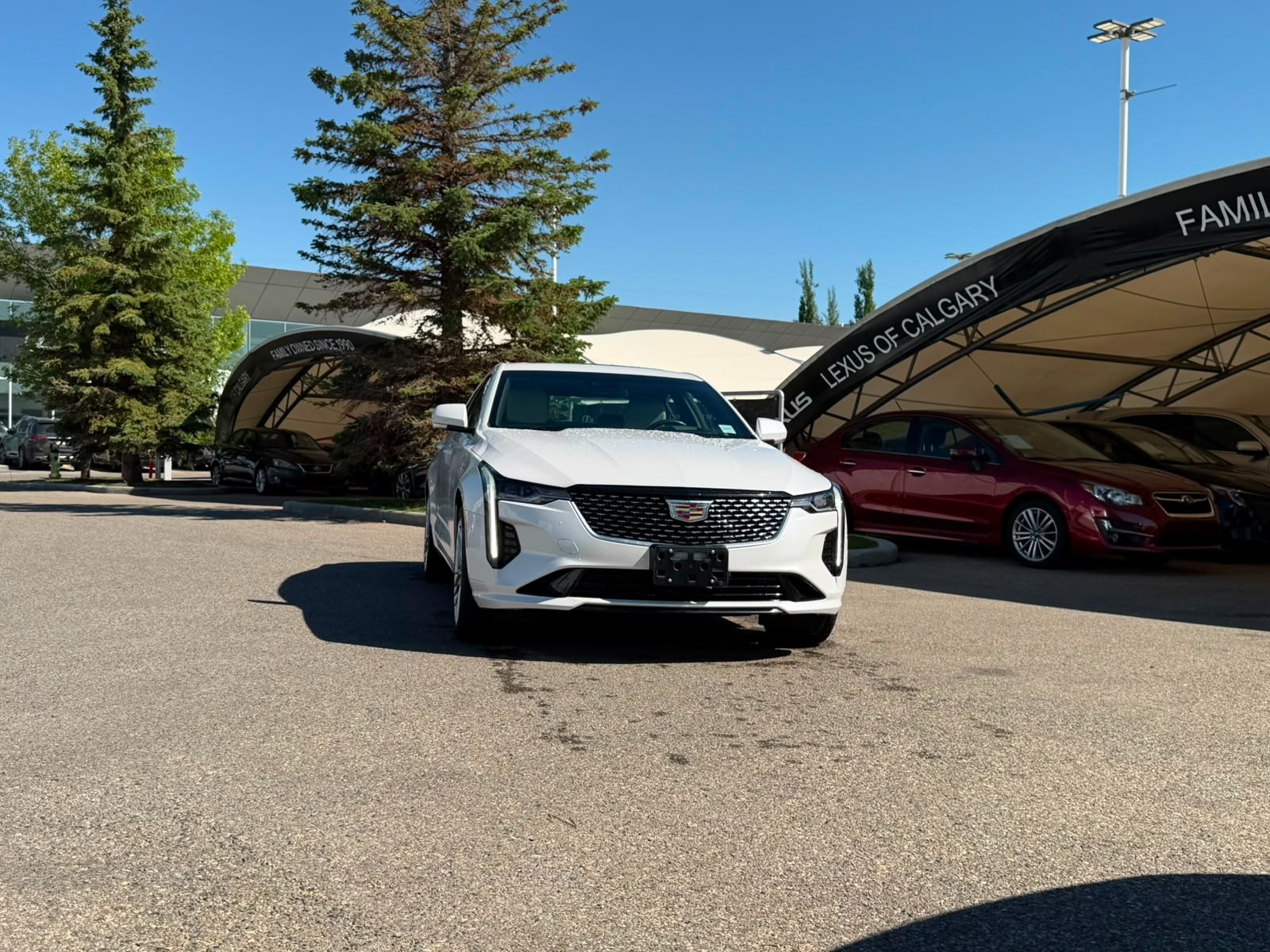 White 2020 Cadillac CT4 Sedan All-Wheel Drive 8-Speed Automatic