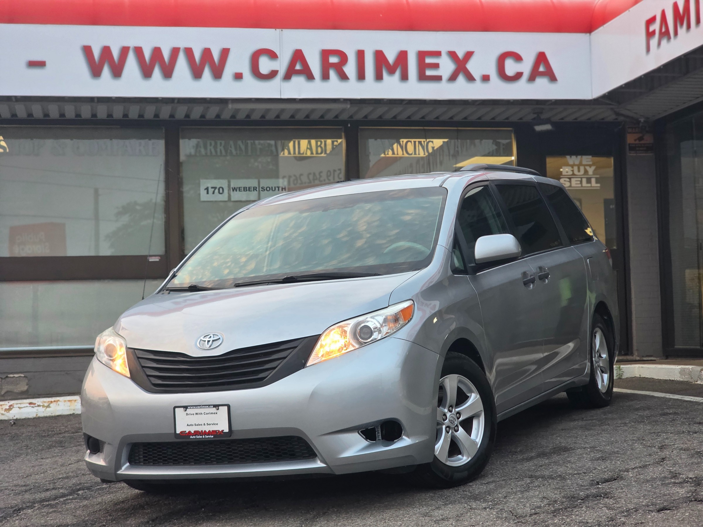 Silver 2014 Toyota Sienna Minivan Front-Wheel Drive 6-Speed Automatic