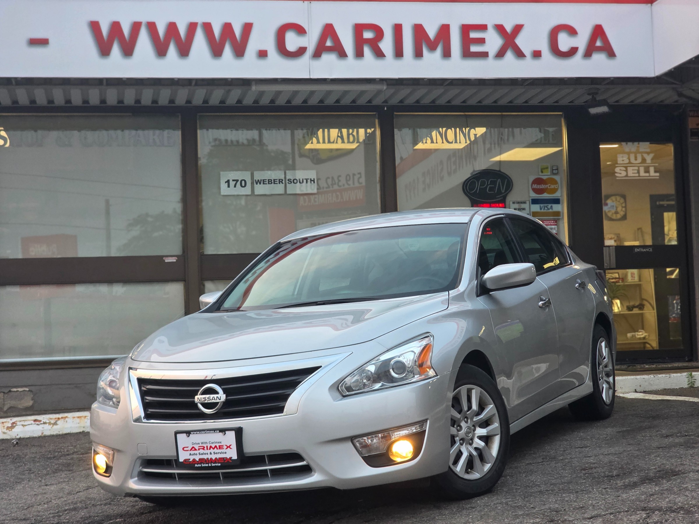 Silver 2014 Nissan Altima Sedan Front-Wheel Drive Continuously Variable Transmission