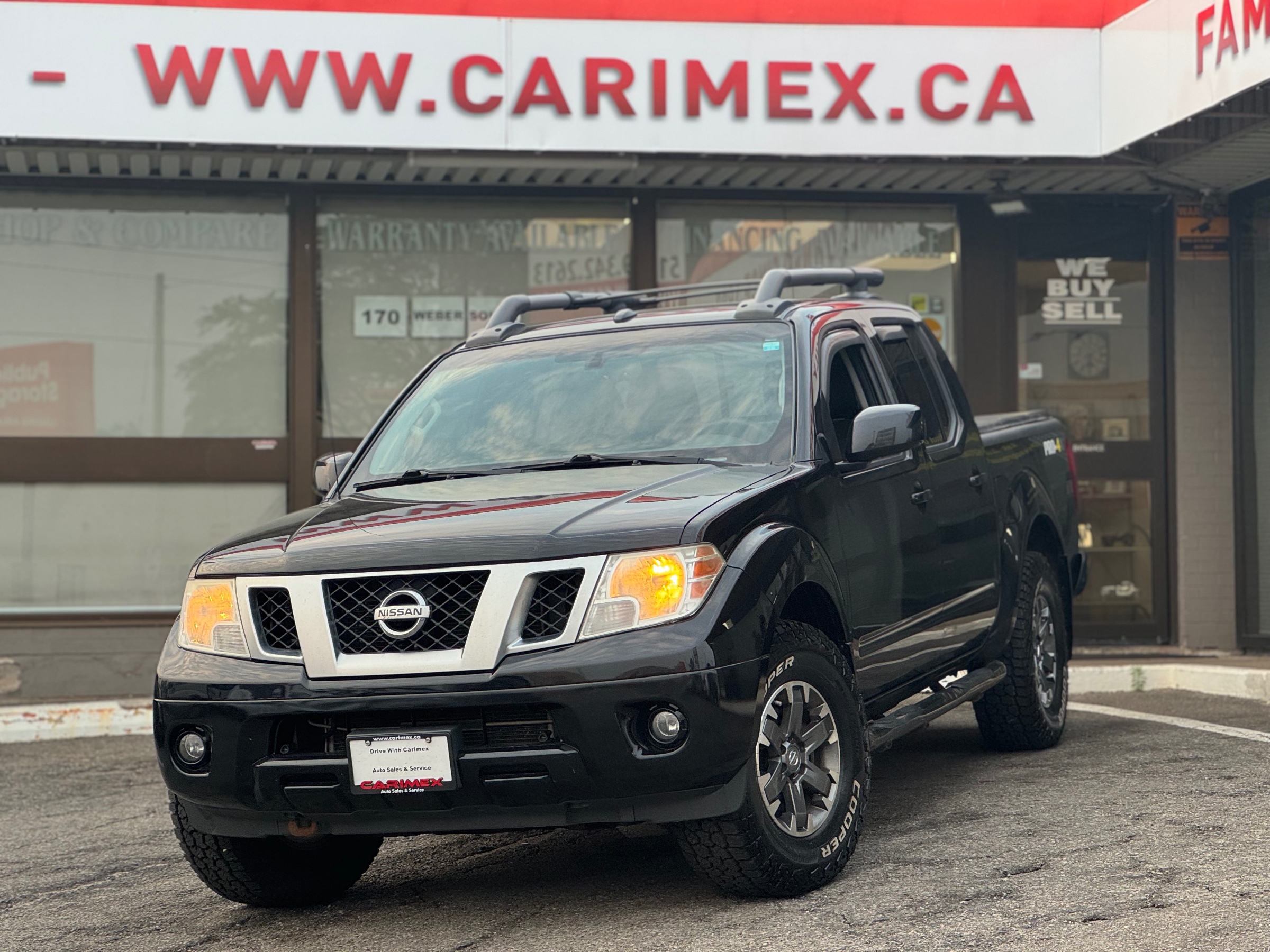 Black 2017 Nissan Frontier Pickup Truck Four-Wheel Drive 5-Speed Automatic