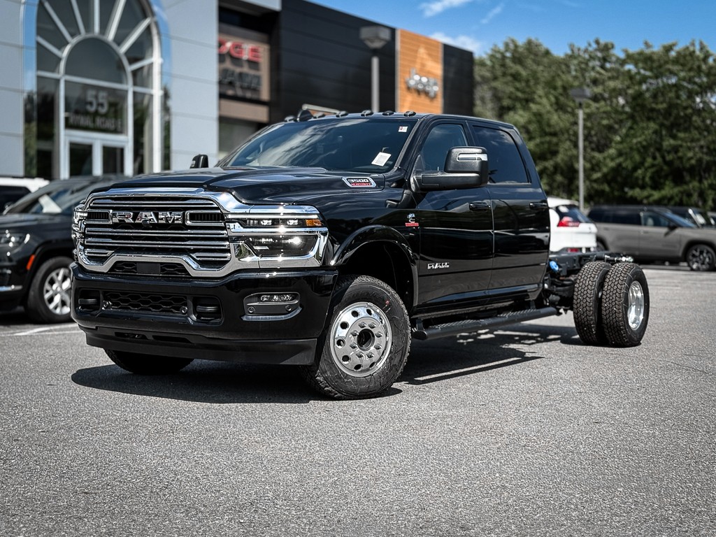 Black 2026 RAM 3500 Chassis Pickup Truck Four-Wheel Drive 8-Speed Automatic