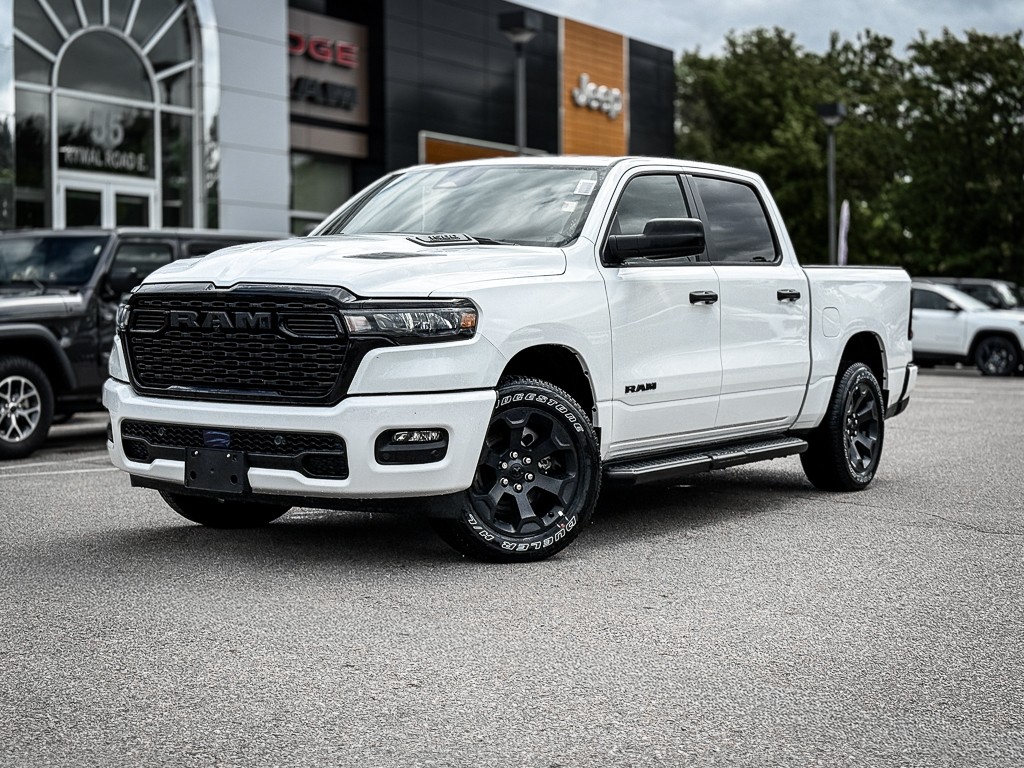 White 2026 RAM 1500 Pickup Truck Four-Wheel Drive 8-Speed Automatic