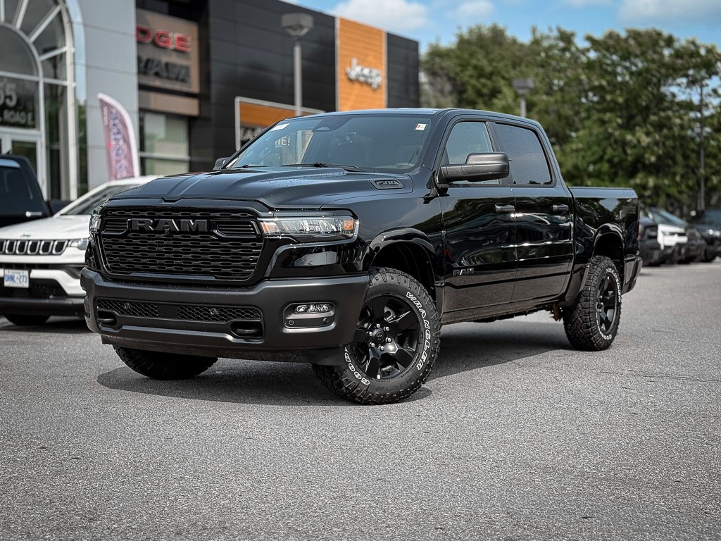 Black 2026 RAM 1500 Pickup Truck Four-Wheel Drive 8-Speed Automatic